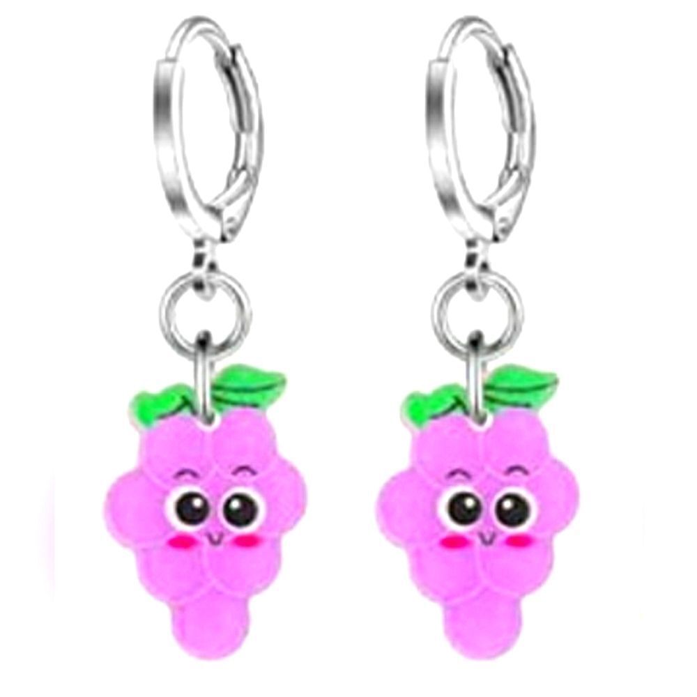 Hypoallergenic Acrylic Dangle Hoop Earrings